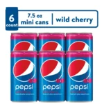 Pepsi Wild Cherry 6 Pack Mini Cans 7.5 Fl oz