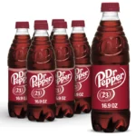Dr. Pepper 6 plastic bottles 16.9 Fl oz