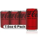 Diet Coke Zero Sugar Mini Cans 6 count 7.5 Fl OZ